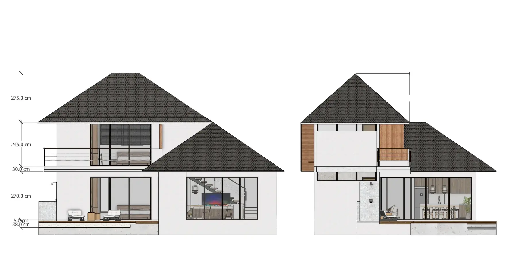 Pavita Kuvera 4 — Pohledy / Elevations
